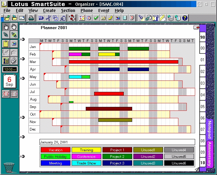 The marvelous planning view.